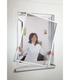 Hecht Fliegengitter Fensterbausatz COMPACT, ca. B130/H150 cm