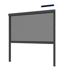 Hecht Insektenschutzrollo elektrisch, inkl. Solarpanel, ca. B110/H220 cm