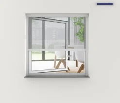 Hecht Insektenschutzrollo elektrisch, inkl. Solarpanel, ca. B110/H220 cm