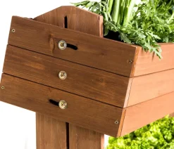 Hecht Vertikales Holz-Hochbeet Cube 4, ca. B82/H145/T50 cm