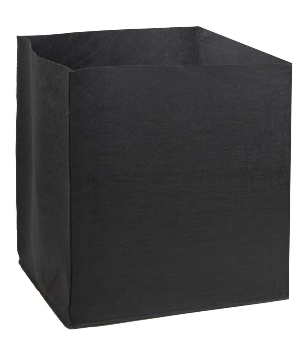 Herstera Filz-Pflanztasche, quadratisch, schwarz