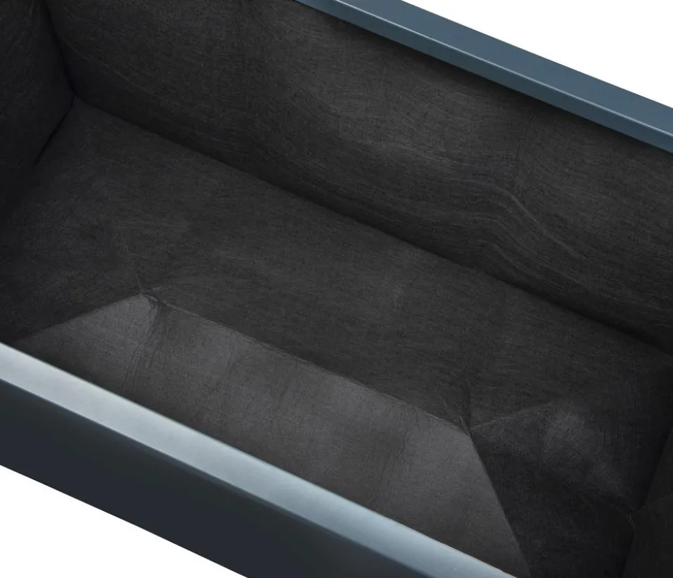 Herstera Filz-Pflanztasche, rechteckig, schwarz, ca. B150 cm