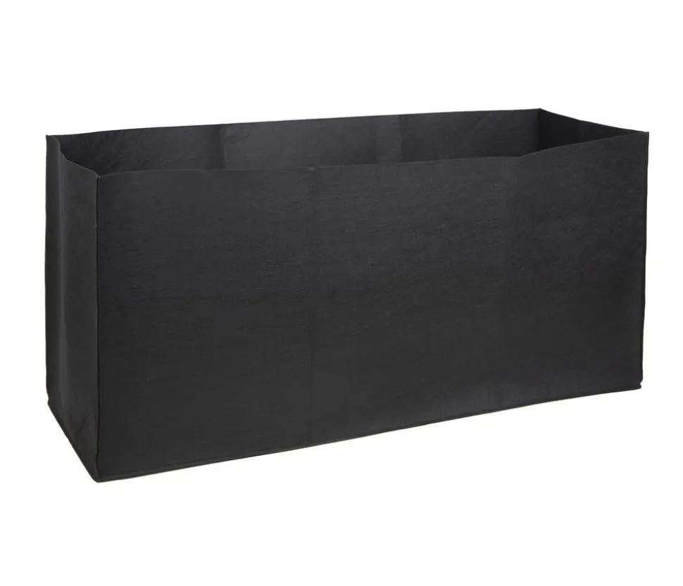 Herstera Filz-Pflanztasche, rechteckig, schwarz, ca. B100 cm