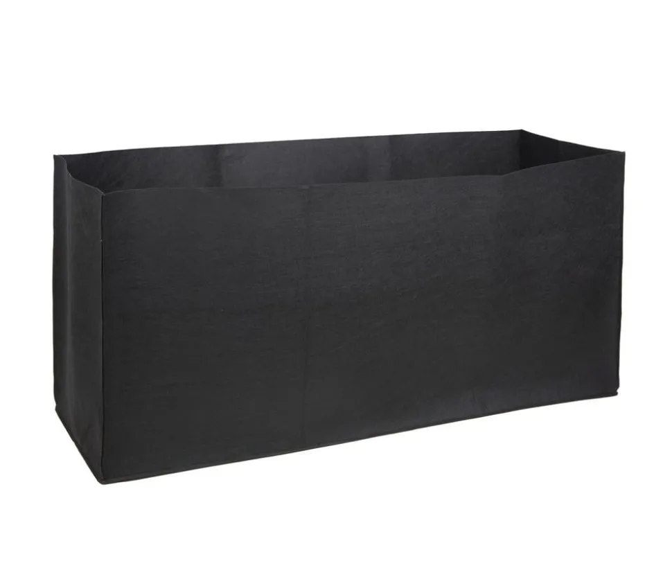 Herstera Filz-Pflanztasche, rechteckig, schwarz, ca. B100 cm
