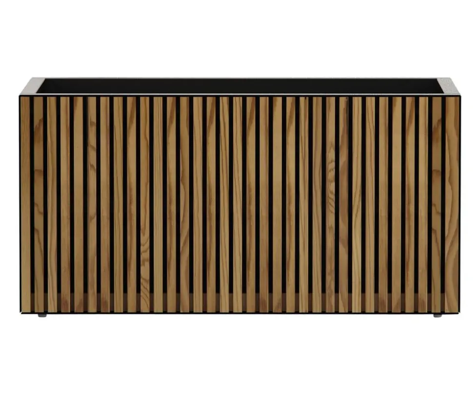 Herstera Metall-Pflanzkasten Deco Planter, rechteckig, schwarz/natur