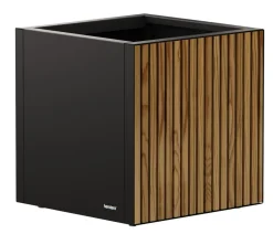 Herstera Metall-Pflanzkasten Cube Balcony LED, rechteckig, anthrazit
