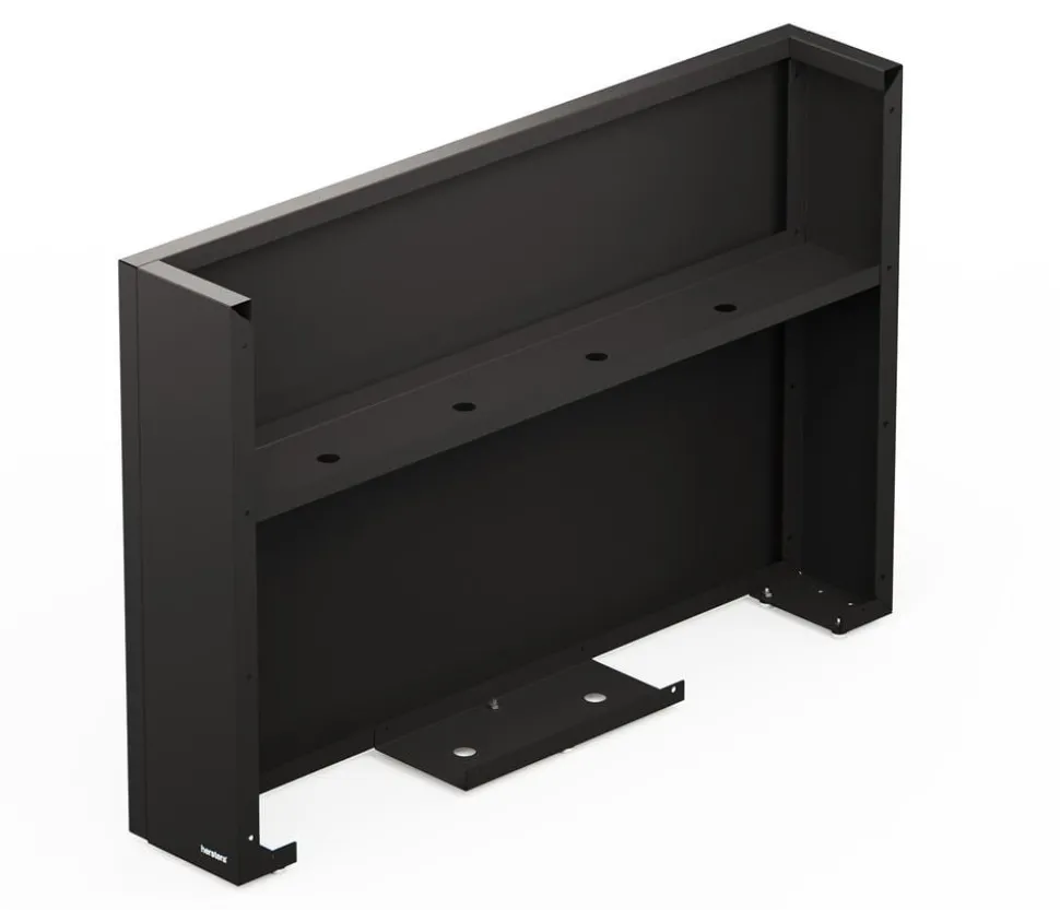Herstera Metall-Raumtrenner Deco Planter, rechteckig, schwarz/natur