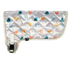 HKM KIDS Hobby Horsing Decke mit Print, weiß mit Herzchen
