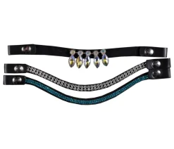 HKM KIDS Hobby Horsing Stirnbänder, blau/silber, 3er-Set