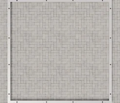 Hörmann Aluminium-Bodenrahmen für Gerätehaus Juno JSD10/JFD10/JPD10