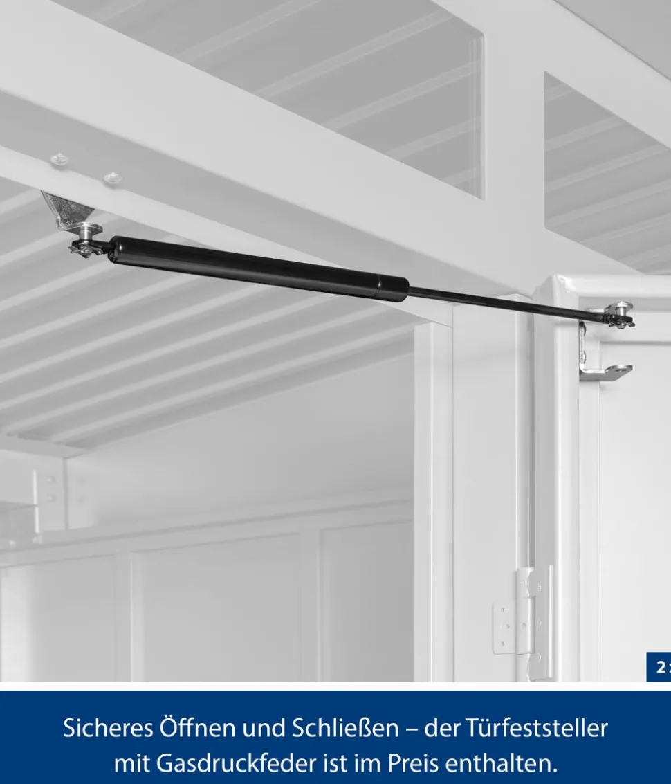 Hörmann Berry-Gerätehaus Classic-S Typ 2, ca. B258,8/H216/T247,7 cm