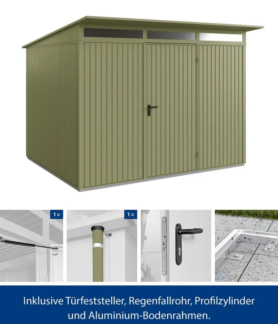 Hörmann Berry-Gerätehaus Classic-P Typ 3, ca. B312,7/H232,3/T283,4 cm