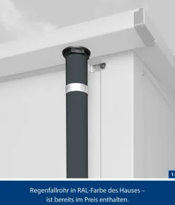 Hörmann Berry-Gerätehaus Classic-P Typ 3, ca. B312,7/H232,3/T283,4 cm