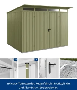 Hörmann Berry-Gerätehaus Classic-P Typ 3, ca. B312,7/H232,3/T283,4 cm