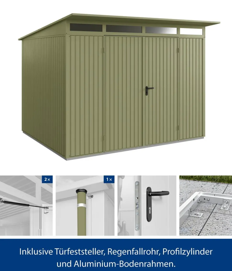 Hörmann Berry-Gerätehaus Classic-P Typ 3, ca. B312,7/H232,3/T283,4 cm