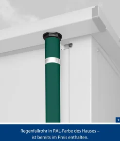 Hörmann Berry-Gerätehaus Classic-P Typ 1, ca. B247,9/H228,6/T153 cm