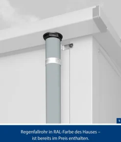 Hörmann Berry-Gerätehaus Classic-P Typ 2, ca. B247,9/H232,3/T283,4 cm
