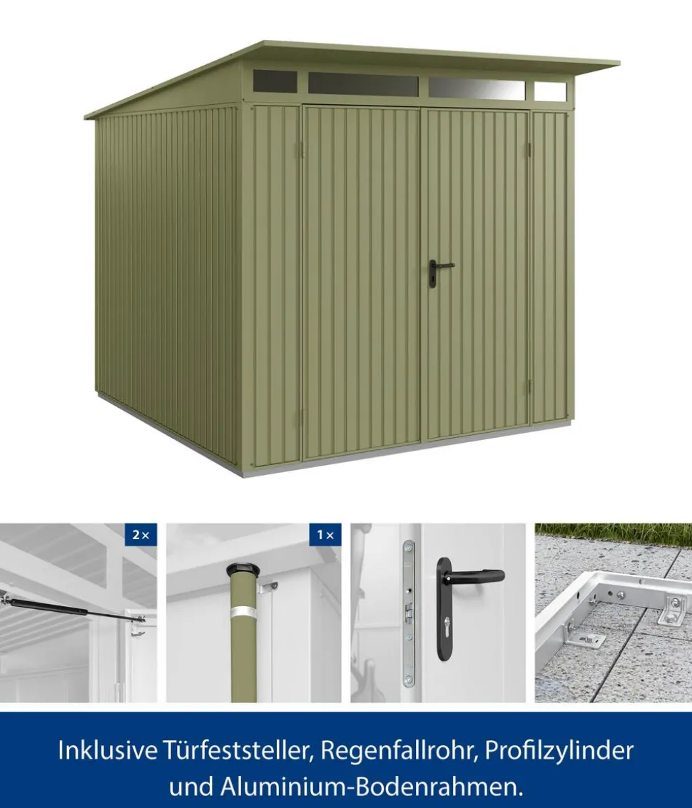 Hörmann Berry-Gerätehaus Classic-P Typ 2, ca. B247,9/H232,3/T283,4 cm