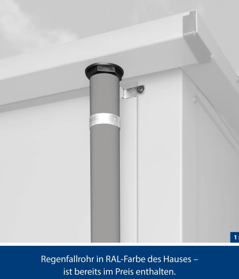 Hörmann Berry-Gerätehaus Classic-P Typ 1, ca. B247,9/H228,6/T153 cm
