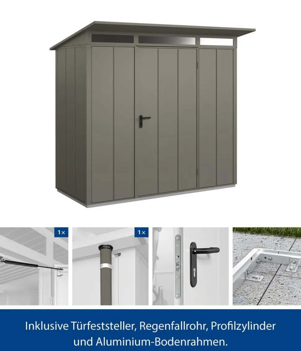 Hörmann Berry-Gerätehaus Modern-P Typ 1, ca. B247,9/H228,6/T153 cm