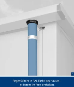 Hörmann Berry-Gerätehaus Modern-P Typ 1, ca. B247,9/H228,6/T153 cm