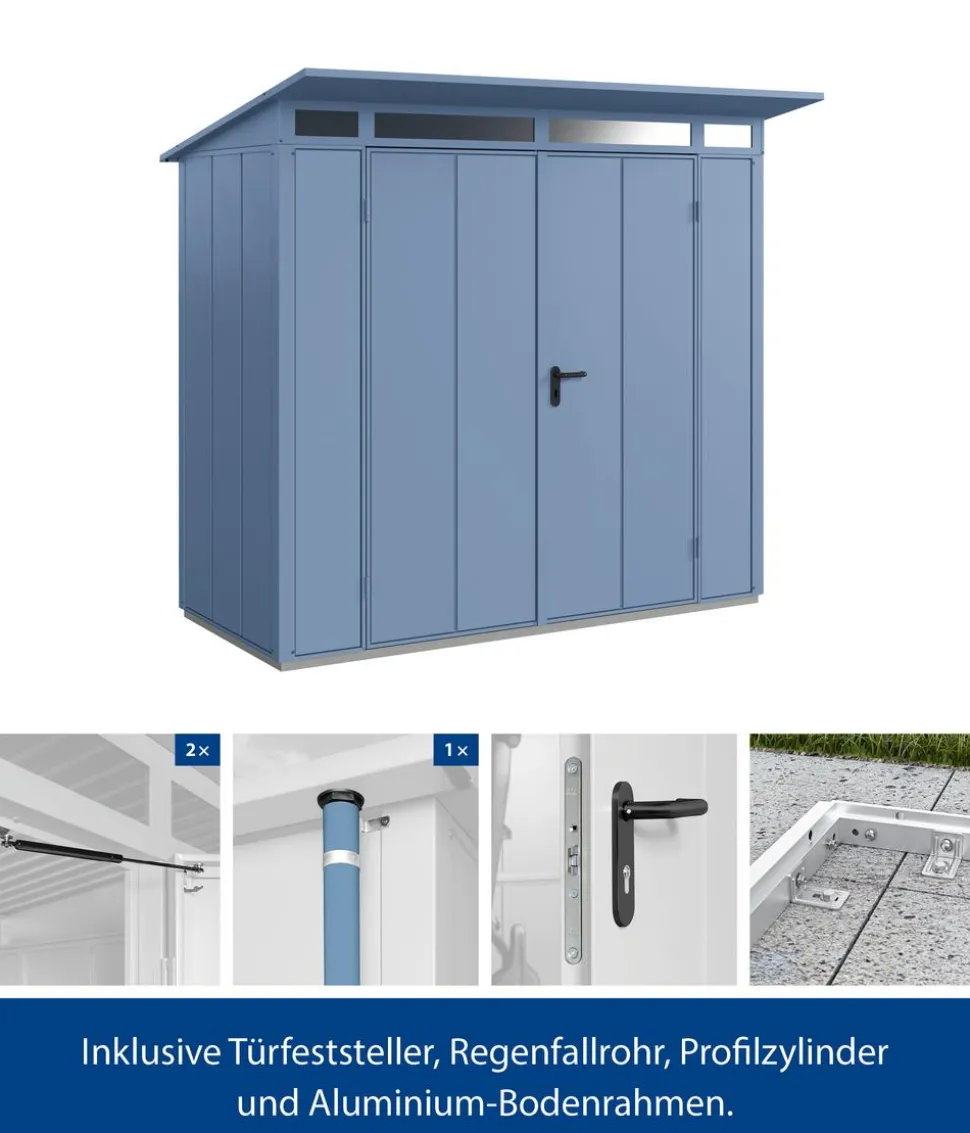 Hörmann Berry-Gerätehaus Modern-P Typ 1, ca. B247,9/H228,6/T153 cm