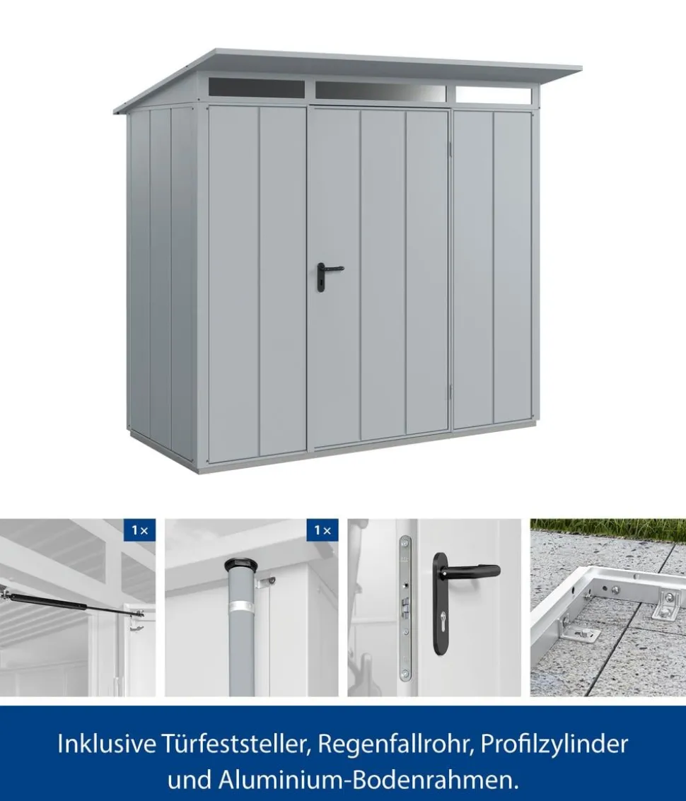 Hörmann Berry-Gerätehaus Modern-P Typ 1, ca. B247,9/H228,6/T153 cm