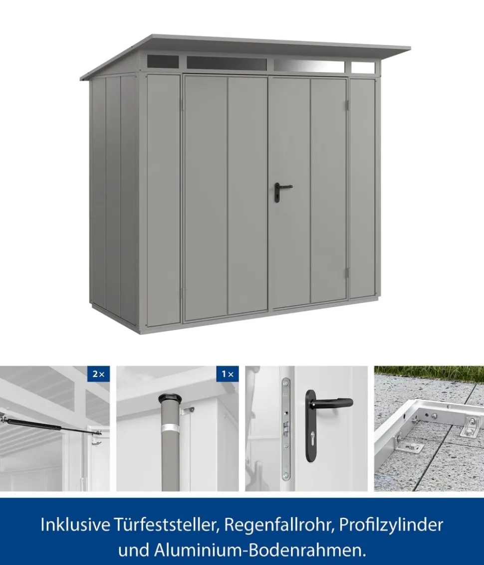 Hörmann Berry-Gerätehaus Modern-P Typ 1, ca. B247,9/H228,6/T153 cm
