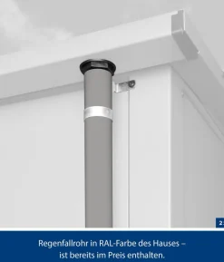 Hörmann Berry-Gerätehaus Modern-S Typ 3, ca. B323,6/H219,4/T247,7 cm
