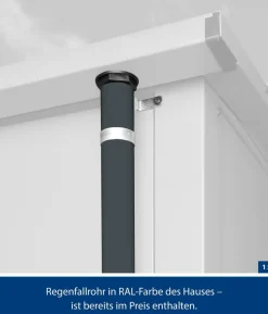Hörmann Berry-Gerätehaus Modern-P Typ 3, ca. B312,7/H232,3/T283,4 cm