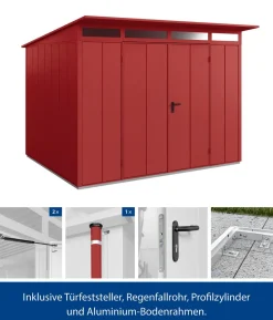 Hörmann Berry-Gerätehaus Modern-P Typ 3, ca. B312,7/H232,3/T283,4 cm