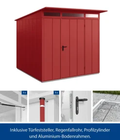 Hörmann Berry-Gerätehaus Modern-P Typ 2, ca. B247,9/H232,3/T283,4 cm