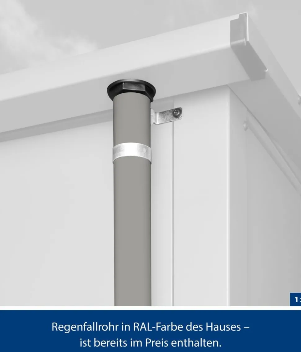 Hörmann Berry-Gerätehaus Modern-P Typ 2, ca. B247,9/H232,3/T283,4 cm