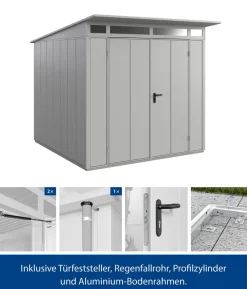 Hörmann Berry-Gerätehaus Modern-P Typ 2, ca. B247,9/H232,3/T283,4 cm