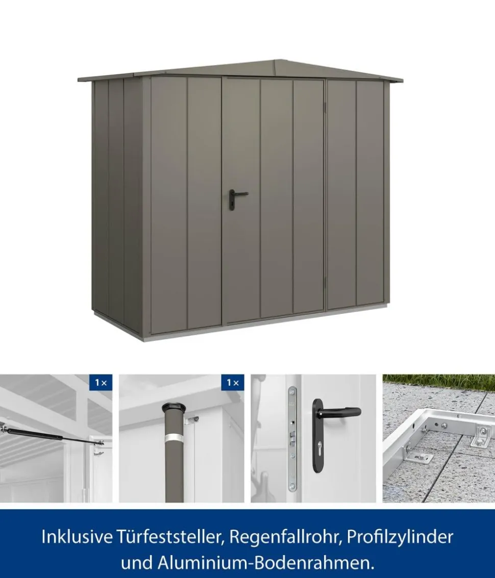 Hörmann Berry-Gerätehaus Modern-S Typ 1, ca. B258,8/H216/T121,3 cm