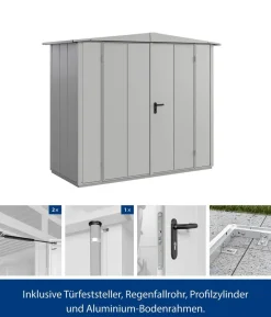 Hörmann Berry-Gerätehaus Modern-S Typ 1, ca. B258,8/H216/T121,3 cm