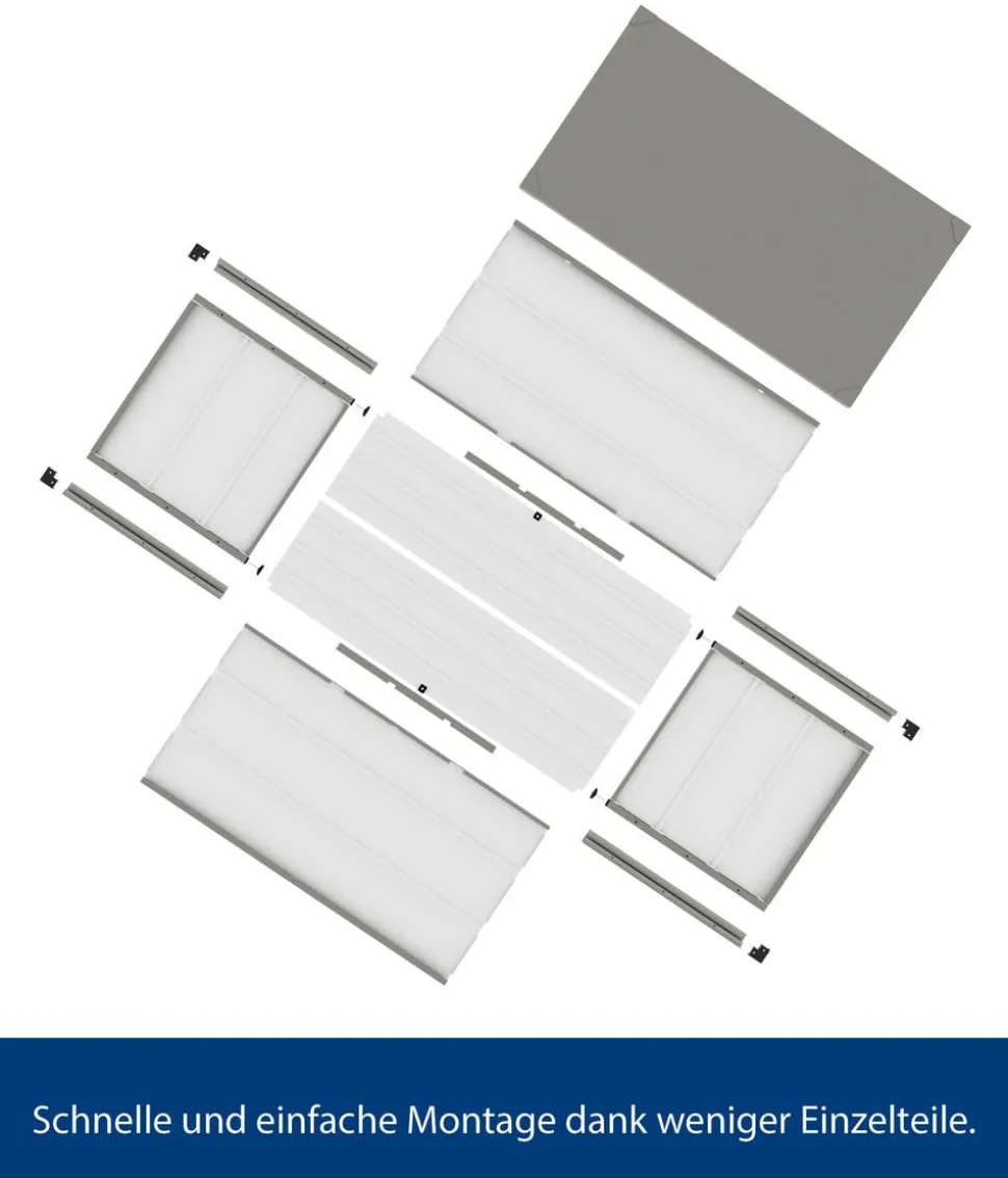 Hörmann Gartenbox Juno Modern 1620, 700 Liter, ca. B166/H72,5/T87,5 cm