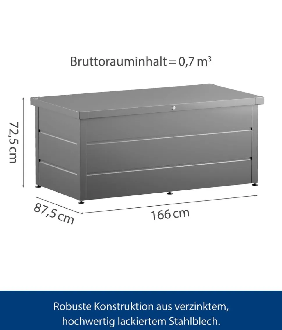Hörmann Gartenbox Juno Modern 1620, 700 Liter, ca. B166/H72,5/T87,5 cm