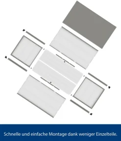 Hörmann Gartenbox Juno Modern 1620, 700 Liter, ca. B166/H72,5/T87,5 cm