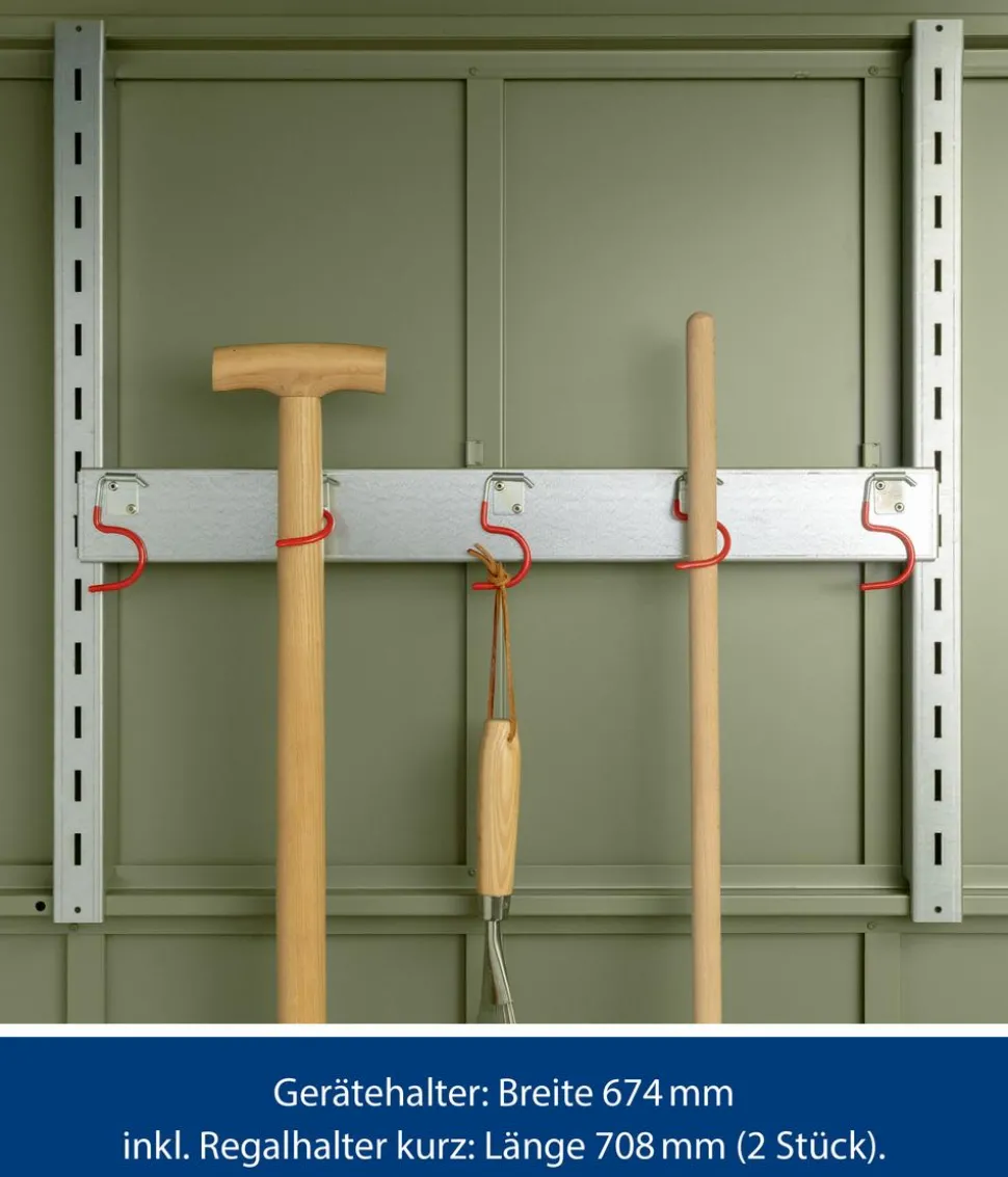 Hörmann Gerätehalter-Set, inkl. Regalhalter-Set kurz