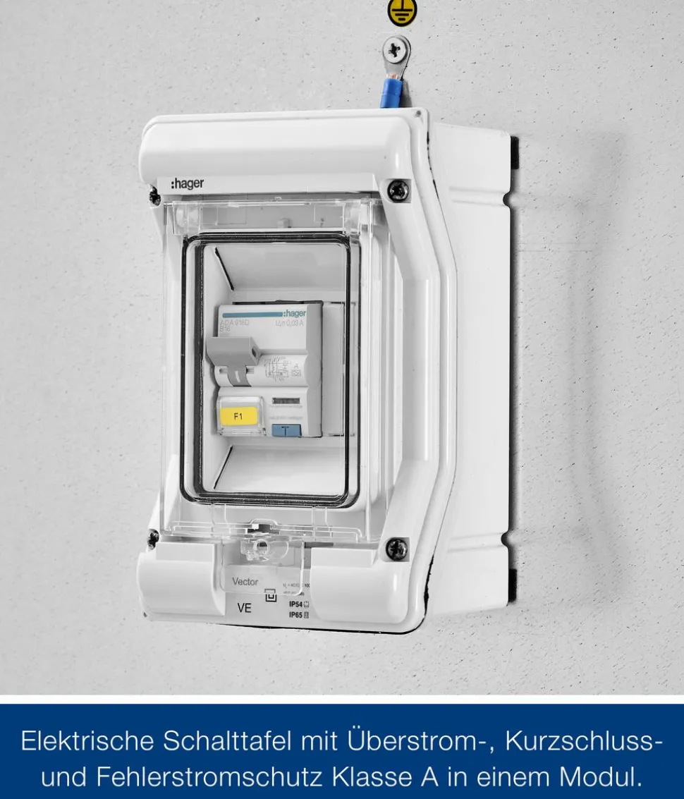 Hörmann Juno Elektropanel mit 1-Phasen-Wechselstrom, ca. B47/H180/T2 cm