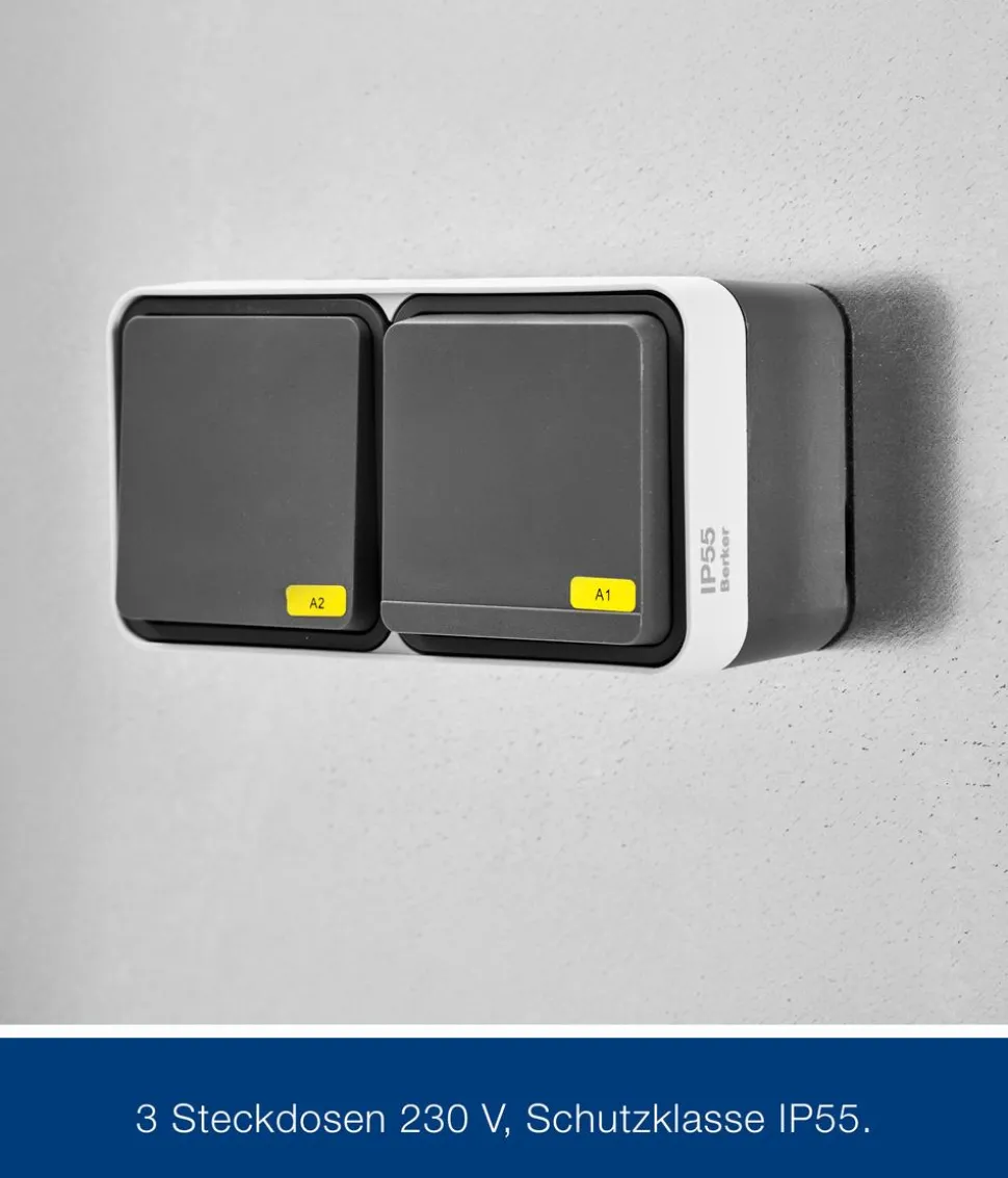 Hörmann Juno Elektropanel mit 1-Phasen-Wechselstrom, ca. B47/H180/T2 cm