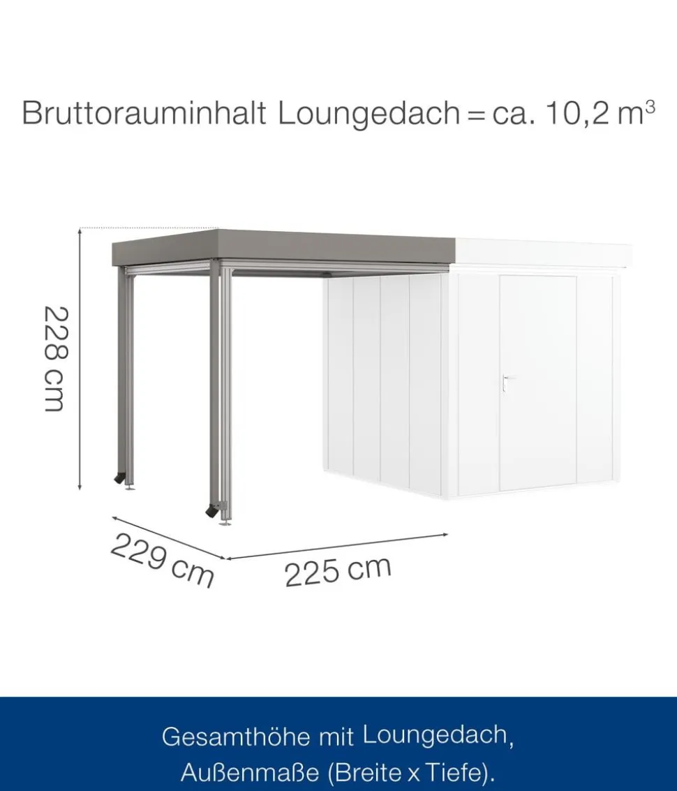 Hörmann Juno Loungedach für JFD5/9/12, ca. B225/H220/T229 cm