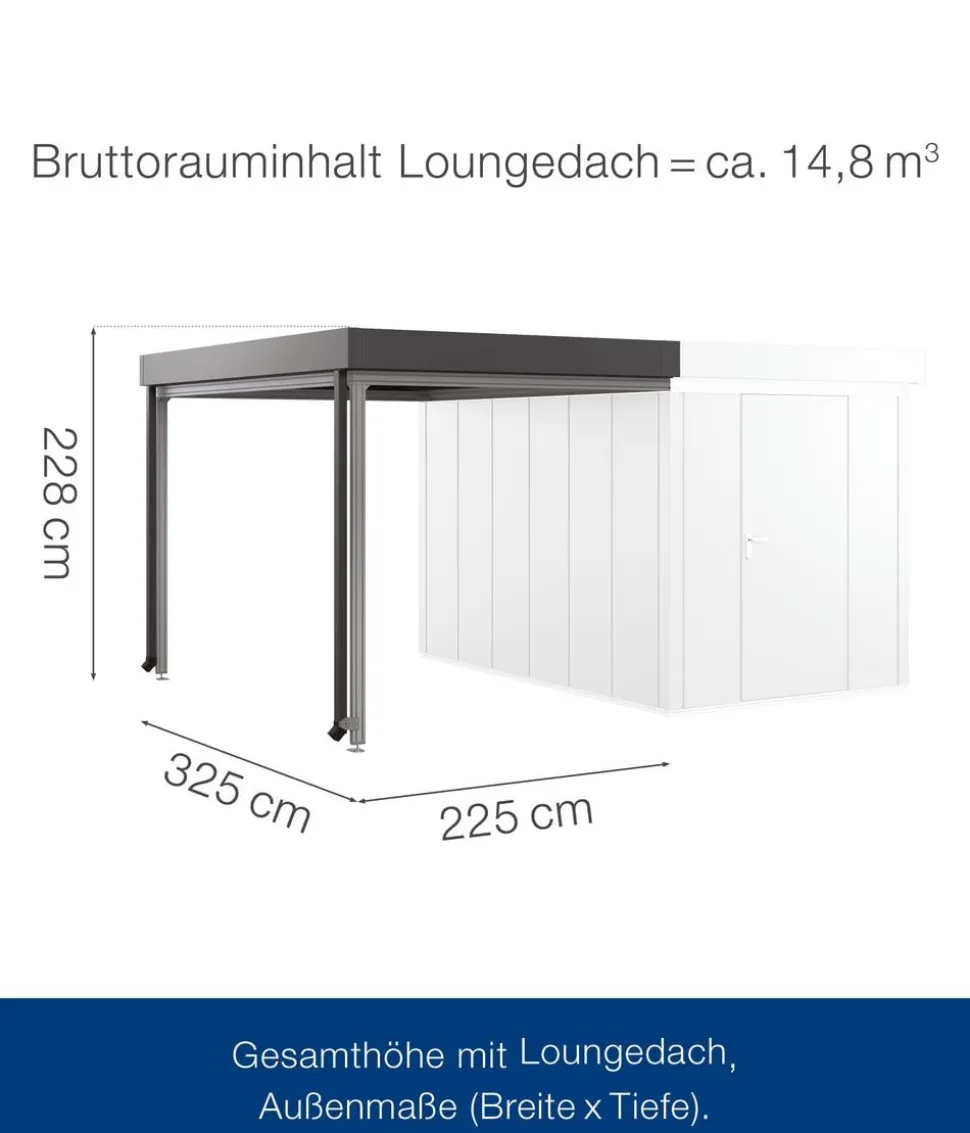Hörmann Juno Loungedach für JFD7/11/14, ca. B225/H220/T325 cm