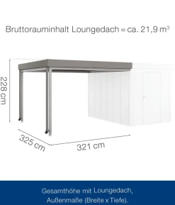 Hörmann Juno Loungedach für JFD7/11/14, ca. B321/H220/T325 cm