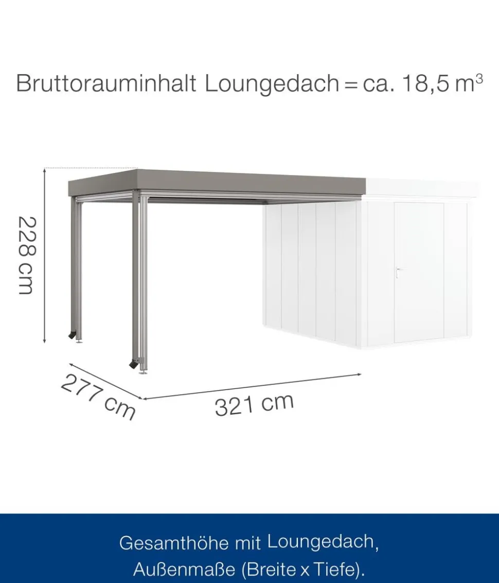 Hörmann Juno Loungedach für JFD6/10/13, ca. B321/H220/T277 cm
