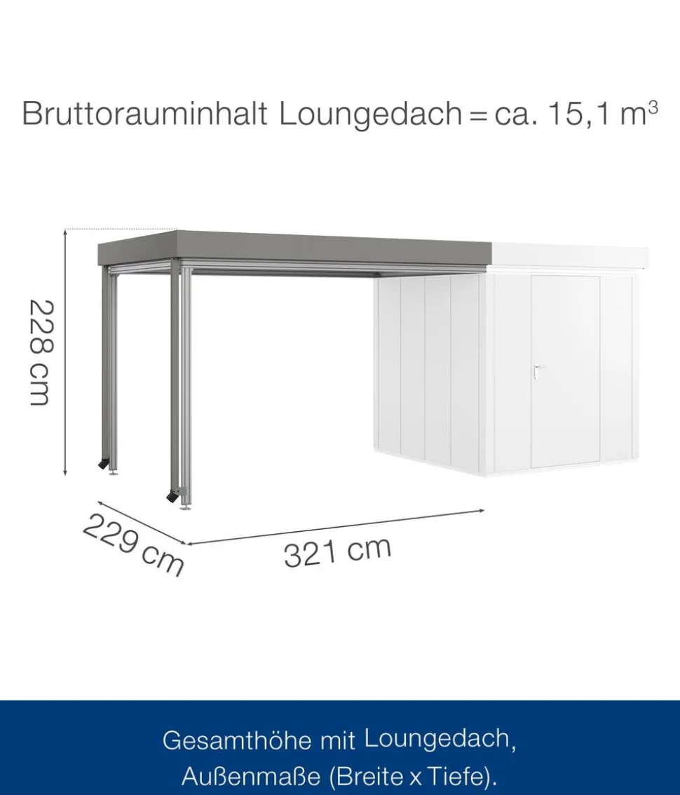 Hörmann Juno Loungedach für JFD5/9/12, ca. B321/H220/T229 cm
