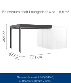 Hörmann Juno Loungedach für JFD6/10/13, ca. B321/H220/T277 cm