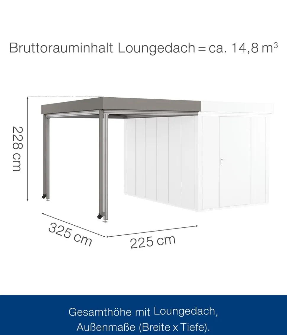 Hörmann Juno Loungedach für JFD7/11/14, ca. B225/H220/T325 cm