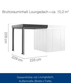 Hörmann Juno Loungedach für JFD5/9/12, ca. B225/H220/T229 cm